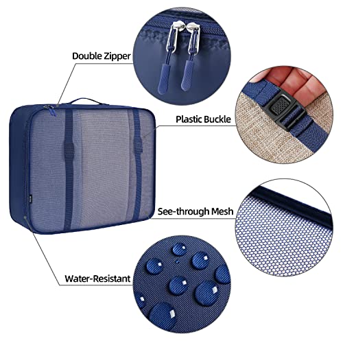 10 Set Packing Cubes Various Sizes Packing Organizer for Travel Accessories Luggage Carry On Suitcase
