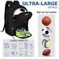 Soccer Backpack Bag with Ball Holder Ventilated Shoe Compartment Large Capacity Sports Gear Bag for Basketball Volleyball Gym