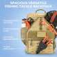 KarryAll Fishing Backpack with Rod Holder 4 Tackle Boxes