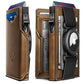 Men Airtag Leather Wallet Metal Case Money Clip (8 Count)