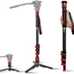 IFOOTAGE 71”Carbon Fiber Monopod with Feet Cobra 3 Monopod C180F-P,Pedal Base Tripod CB3 Base-P Low Profile,for Sony,Nikon,DSLR,Max.Payload 17.64lb/8KG