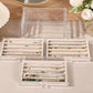 Necklace Organizer Box with Clear Lid