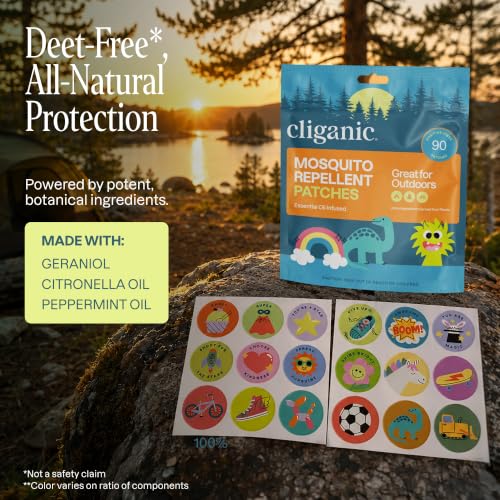 Mosquito Repellent Stickers for Kids (90 Count)