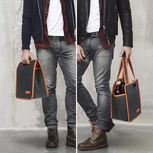 6 Bottle Wine Carrier Tote Bag