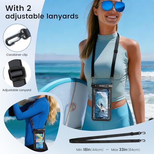 Floatable Floating Waterproof Phone Pouch 2 Pack (2 Count)