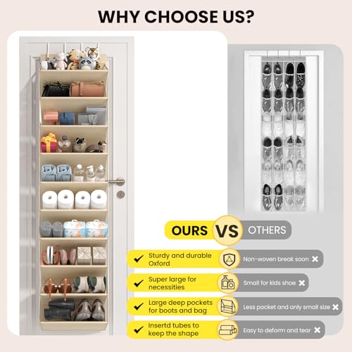 20 25 Pairs Over the Door Shoe Organizer