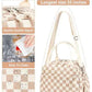 Lunch Bag for Women Cute Corduroy Lunch Tote Bags with Shoulder Strap Reusable Insulated Lunch Box Large Capacity Reusable Insulated Cooler for Work Picnic or Travel