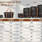 Joyway Luggage Set 3 Piece Suitcase Sets with Spinner Wheel,Hardside Expandable Travel Laggage with TSA Lock (13/20/24/28 Black brown