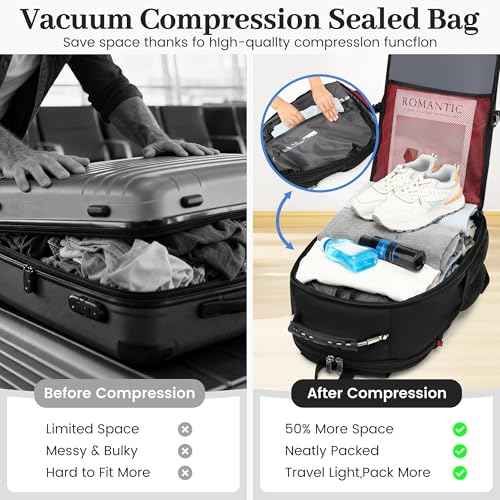 Vacuum Seal Backpack for Travel with Pump