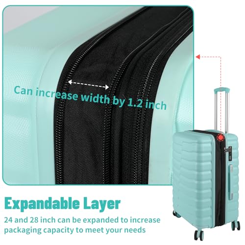 3 Piece Hardshell Travel Luggage Set (3 Count)