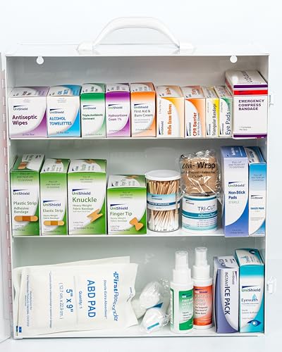 3 Shelf Metal 1st Aid Cabinet Class A