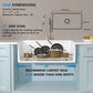33"x18" White Farmhouse Kitchen Sink