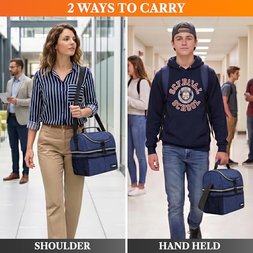 Insulated Lunch Bag for Men Women