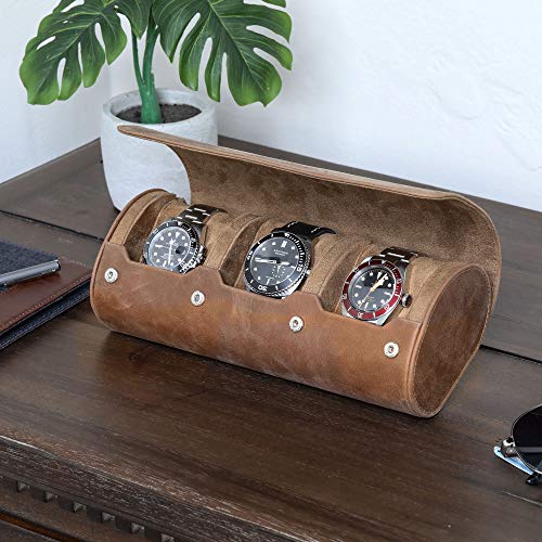 Watch Roll Travel Case for 3 Watches