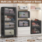 480Qt Stackable Storage Bins with 4 Lids (4 Count)