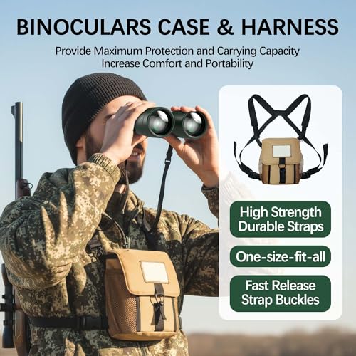 15x54 Binoculars for Adults High Powered with Harness & Phone Adapter