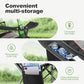 Folding Camping Chair Oversized Heavy Duty Padded Outdoor Chair with Cup Holder Storage and Cooler Bag