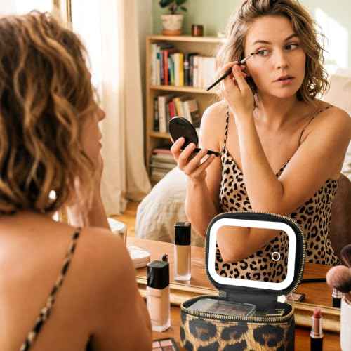 Mini Makeup Bag with Led Mirror