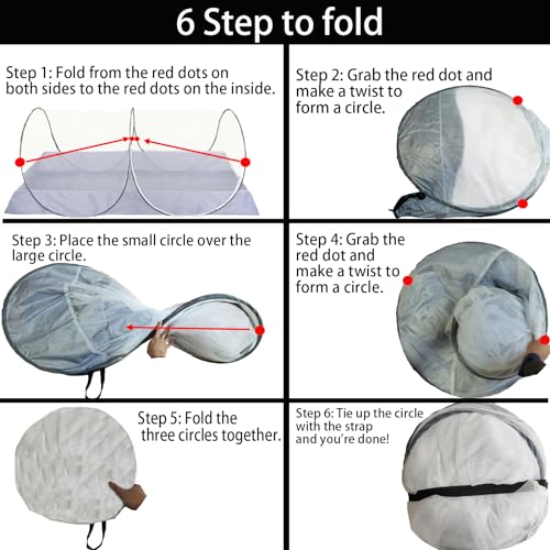 Portable Mosquito Net Foldable Pop