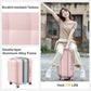 24 Inch Checked Luggage Hard Shell Suitcase Top Opening Suitcases