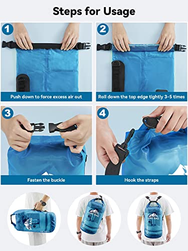 Dry Bag Waterproof Backpack with Phone Case