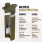 GeoPress 24 oz Water Purifier & Water Filter Bottle