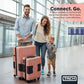 Patented Connecting Hard Shell 2 Piece Luggage Set (2 Count)