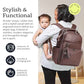 Boss Plus Large Diaper Bag Backpack with 19 Pockets