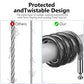 Compatible with Apple AirTag Secure Lock with Wire Cable (2 Count)