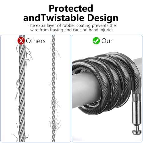 Compatible with Apple AirTag Secure Lock with Wire Cable (2 Count)
