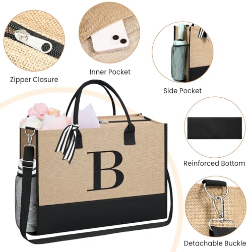 Initial Tote Bag