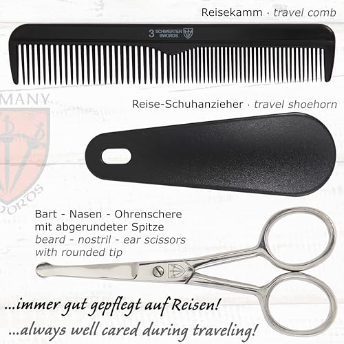 brand quality 10 piece manicure pedicure grooming kit set for professional finger & toe nail care tweezers file clipper fashion leather case in gift box