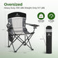 Heavy Duty 400lbs Mesh Back Camping Chairs with Lumbar Support (2 Count)