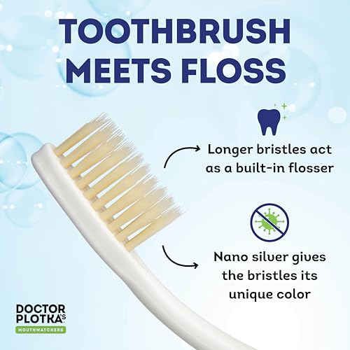 Soft Flossing Folding Travel Toothbrush (4 Count)