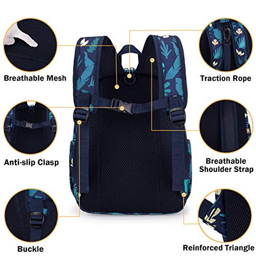 Cute Zoo Little 2d Backpack Kid Backpacks for Girls and Boys Toddler Backpack Waterproof Preschool Safety Harness Leash