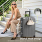 Zipperless Luggage 28inch Checked Hard Shell Suitcases with Wheels