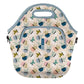 LunchTote Zippered Bag Insulated Neoprene Caddy (Botanical Teacups / X-Large 6.5 Quart Lunch Tote)