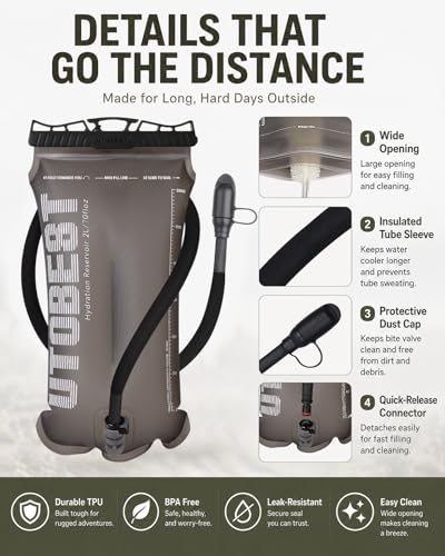 Water Bladder 3L Hydration Bladder for Hiking Backpack