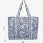 100% Cotton Quilted Tote Bag For Women