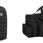K-Cliffs Tactical Range Duffel Heavy Duty Travel Bag Quality Sport Gear Gym Tote Molle Lockable With US Patch (33" Duffel + Backpack)