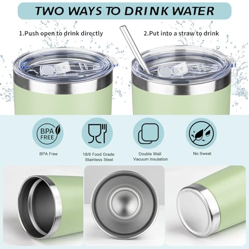 20oz Tumbler with Straw and Brush (20 Count)