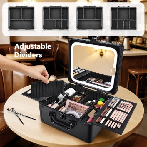 Makeup Bag with LED Mirror