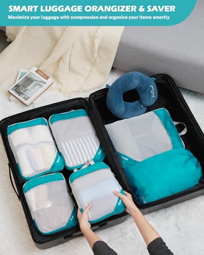 Compression Packing Cubes for Travel (6 Count)