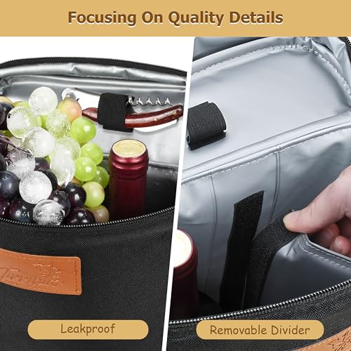 2 Bottle Wine Cooler Tote Carrier