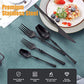 20 Piece Matte Black Silverware Set for 4 (4 Count)