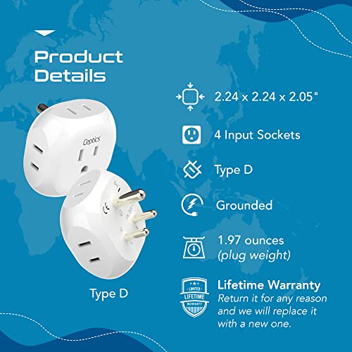 India Pakistan Travel Adapter