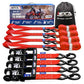 MOCA Heavy Duty Ratchet Straps Tie Down 4 Pack 1.6" x 8 ft (14 Count)