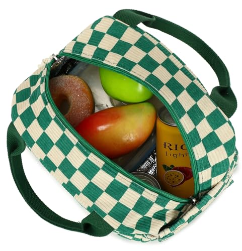Lunch Box for Women men Insulated Cute Corduroy Lunch bag
