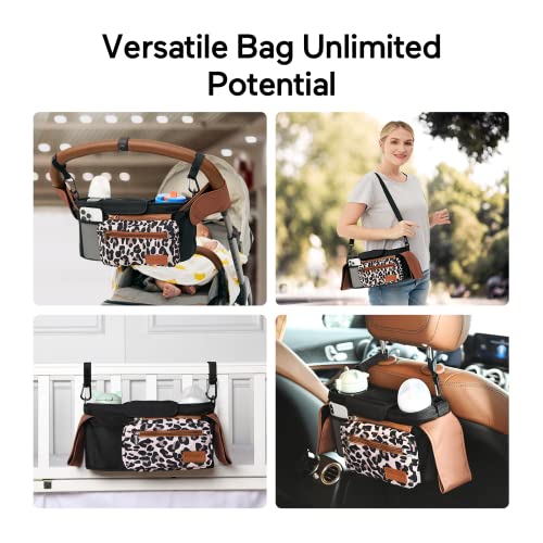 Universal Stroller Organizer with Insulated Cup Holder