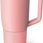 BrüMate Müv - 25oz 100% Leak Proof Insulated Coffee Mug with Handle & Lid - Stainless Steel Coffee Travel Mug - Double Walled Coffee Cup (Guava)
